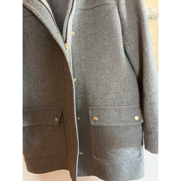J. Crew Vail Parka Wool Coat 8 - Picture 4 of 6